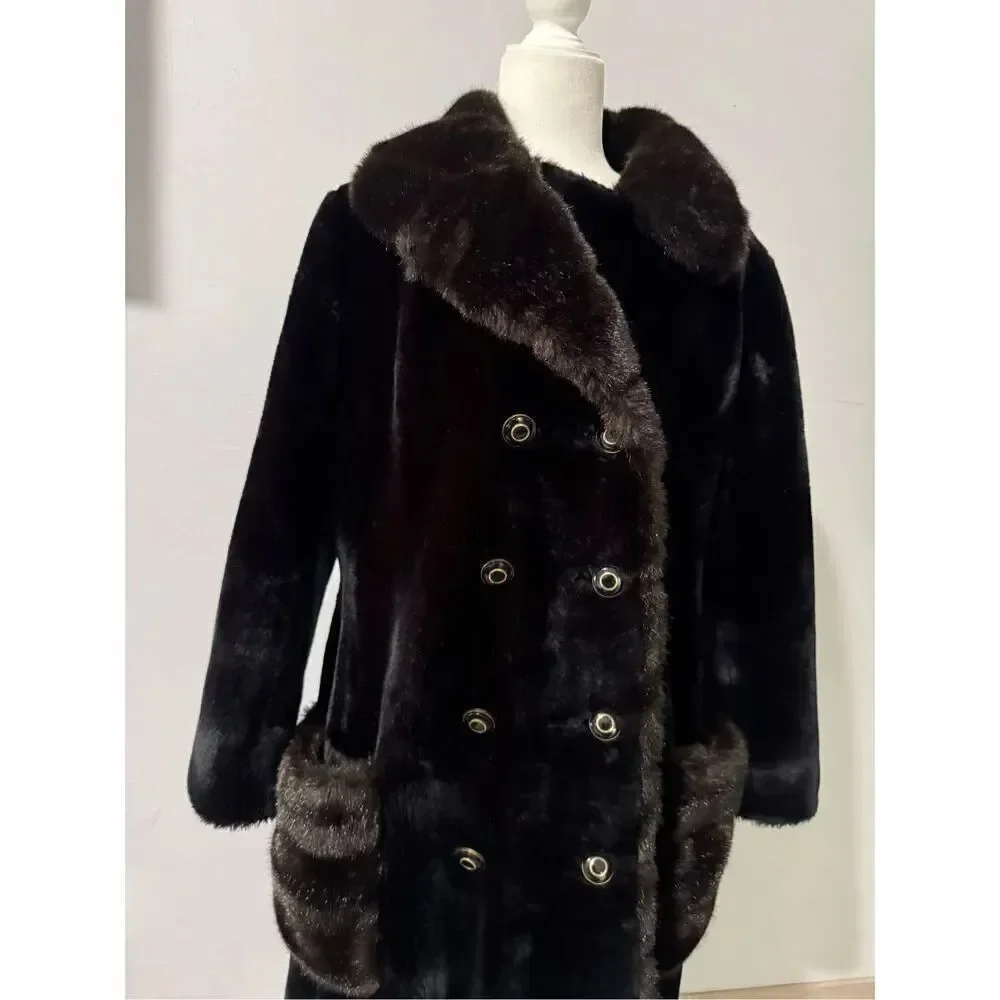 Borgona Vintage faux fur teddy coat